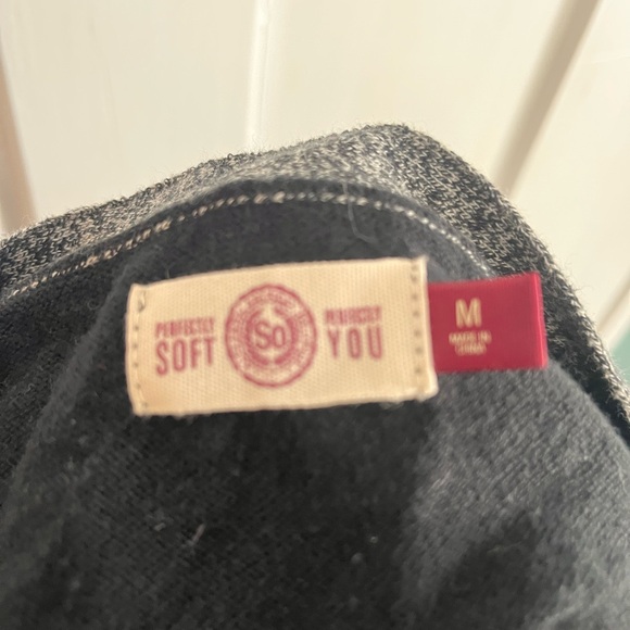 Perfectly Soft Black and Gray Cardigan - Picture 2 of 3